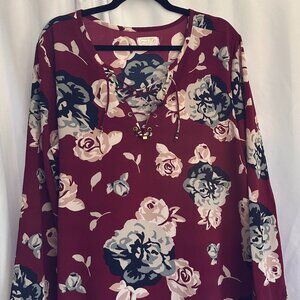 Mud Pie Long Sleeved Long Top GUC Size L